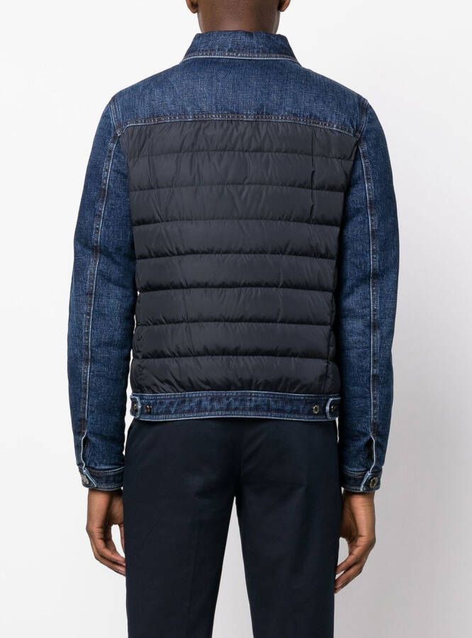 Moorer Denim jack Blauw