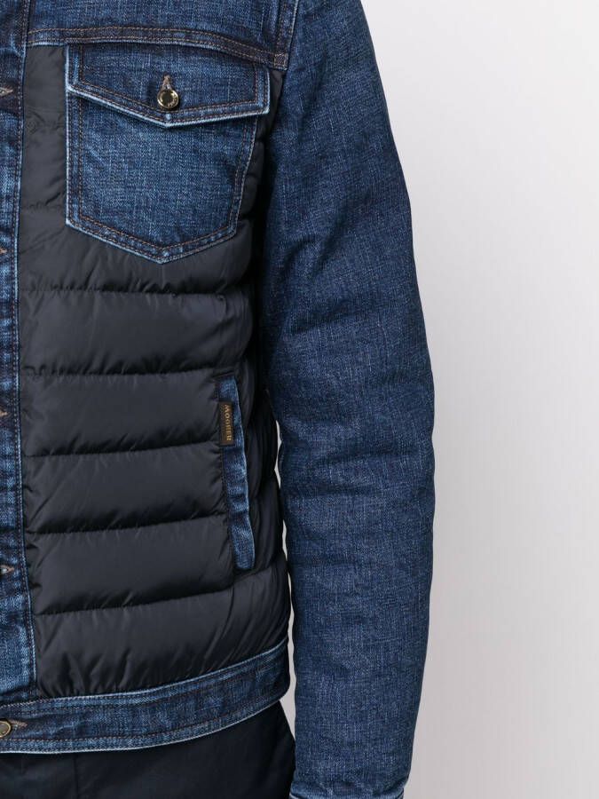 Moorer Denim jack Blauw