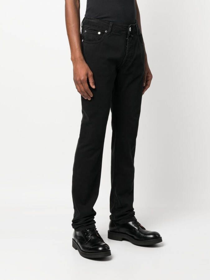 Moorer Straight jeans Zwart