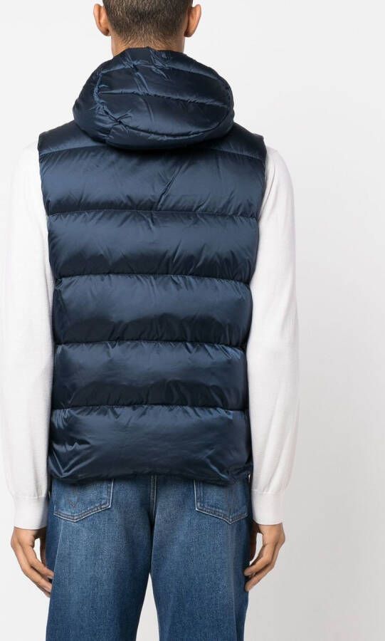 Moorer Bodywarmer met capuchon Blauw