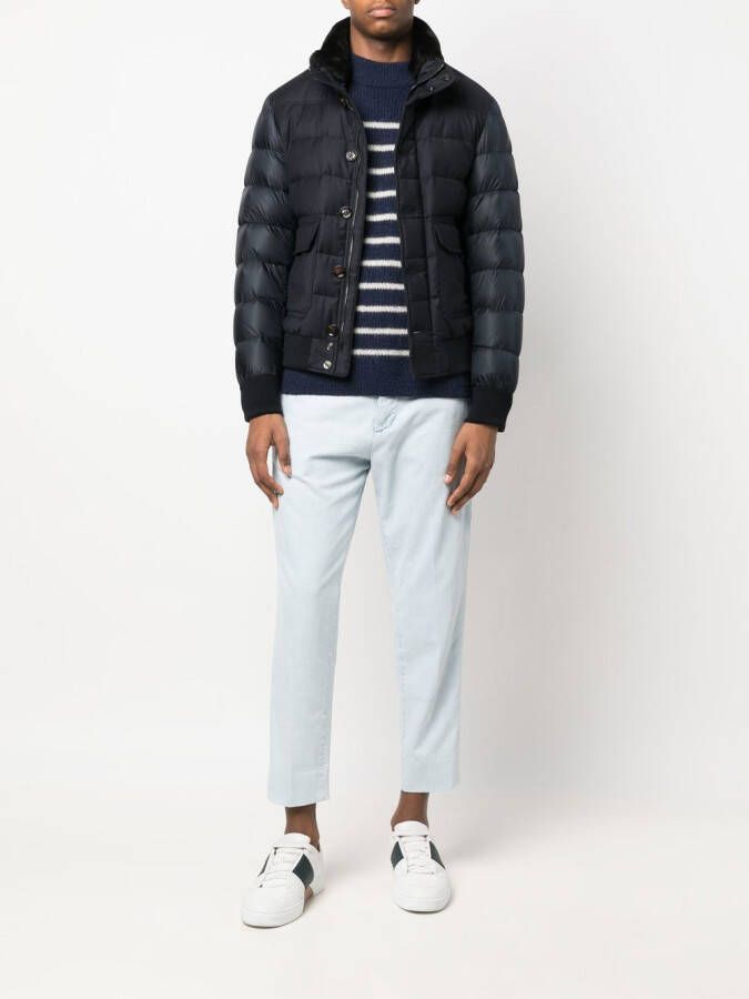 Moorer Gewatteerd donsjack Blauw