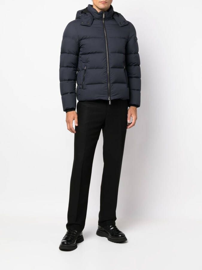 Moorer Gewatteerd donsjack Blauw