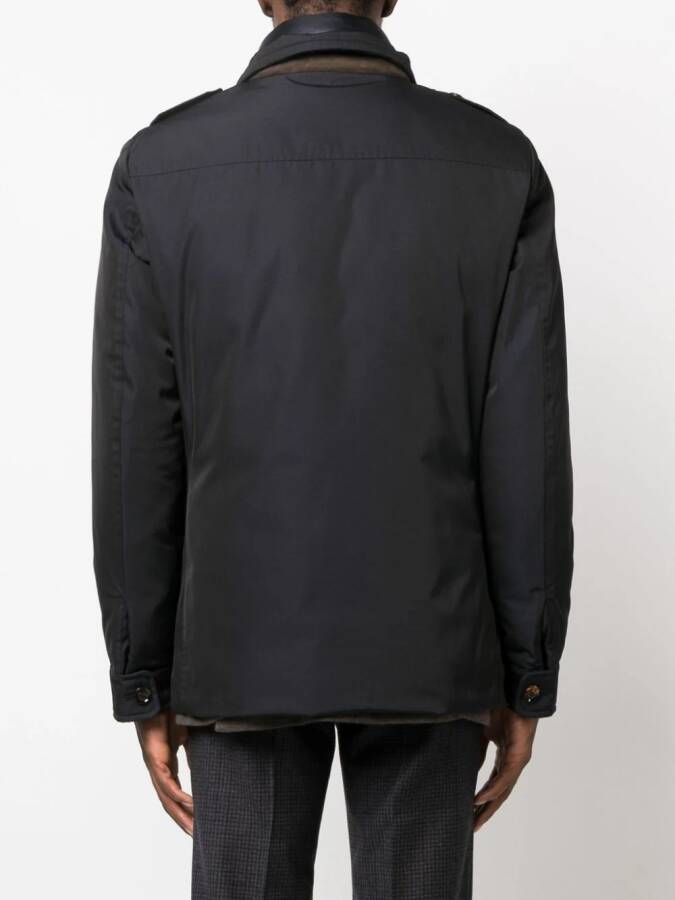 Moorer Gewatteerd jack Blauw