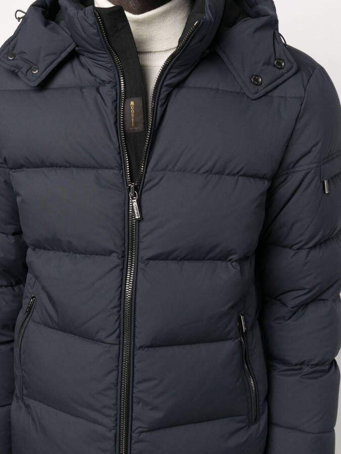 Moorer Gewatteerd jack Blauw