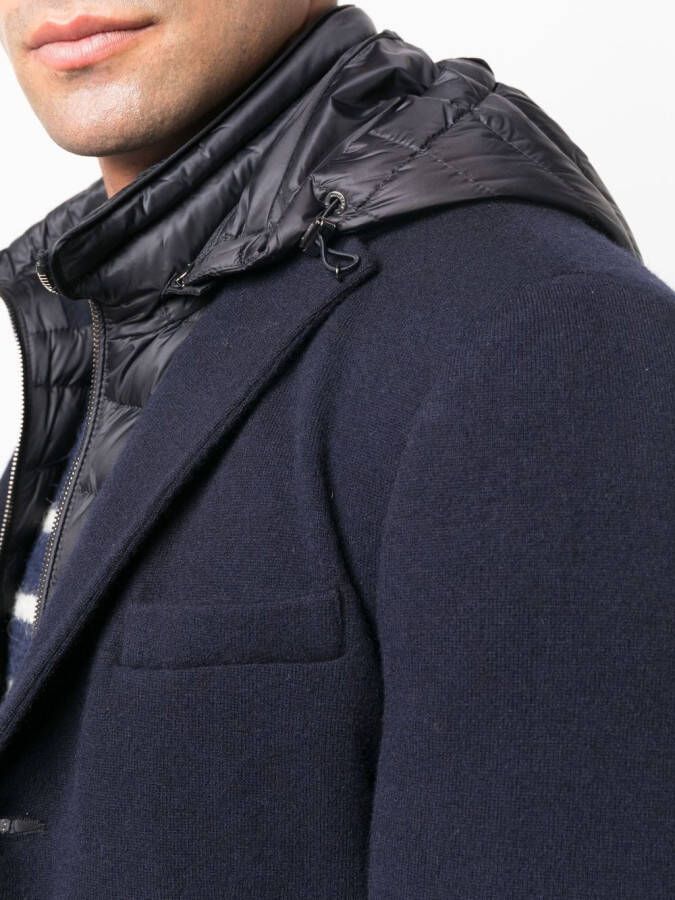 Moorer Gewatteerd jack Blauw
