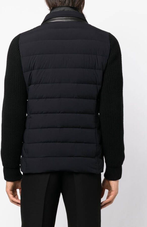 Moorer Gewatteerd jack Blauw