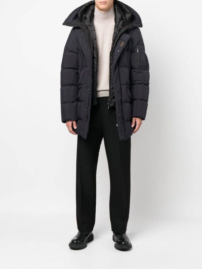 Moorer Gewatteerd jack Blauw