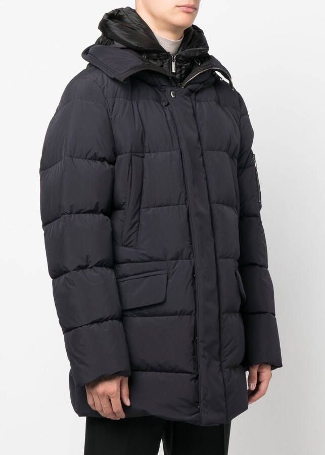 Moorer Gewatteerd jack Blauw