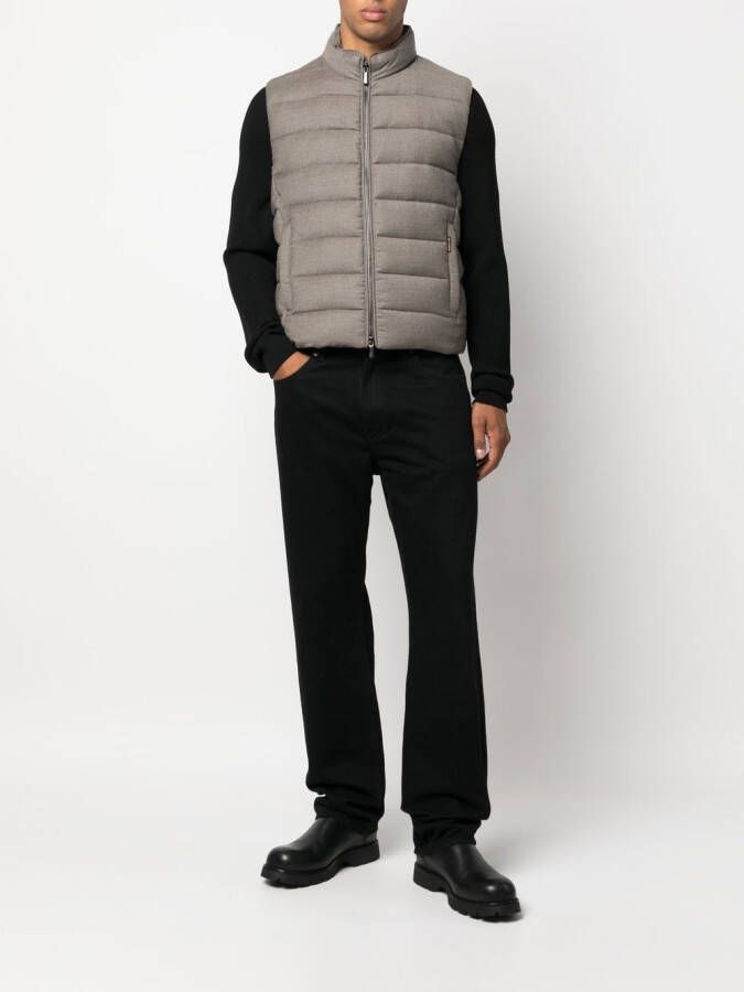 Moorer Gewatteerde bodywarmer Beige