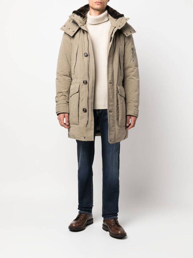Moorer Gewatteerde duffeljas Beige