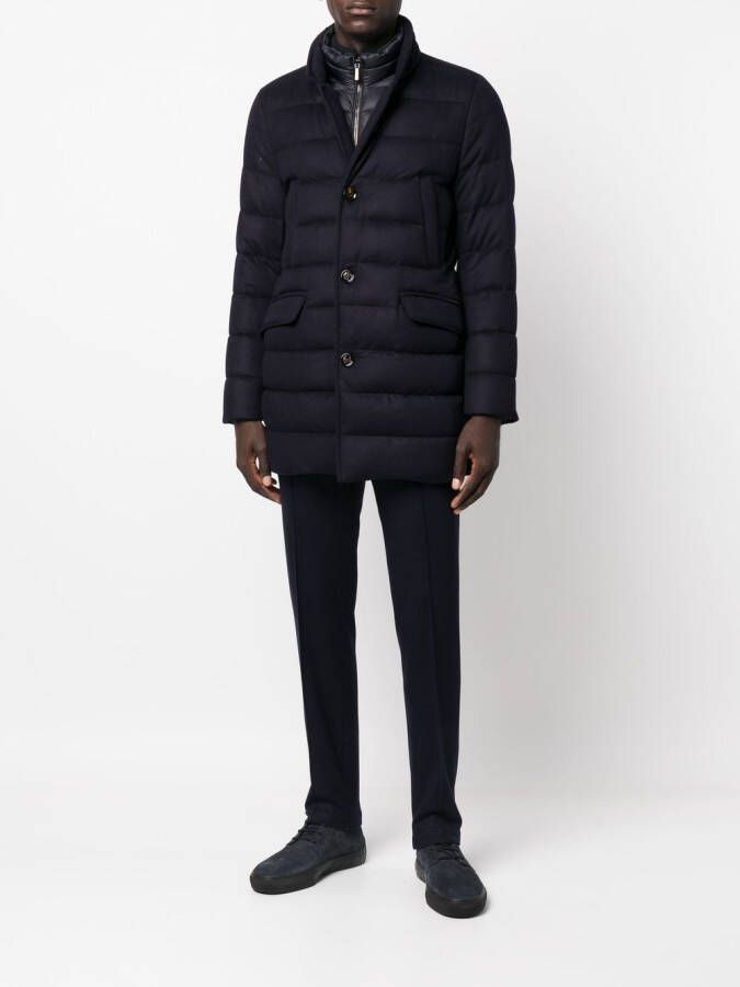 Moorer Gewatteerde jas Blauw