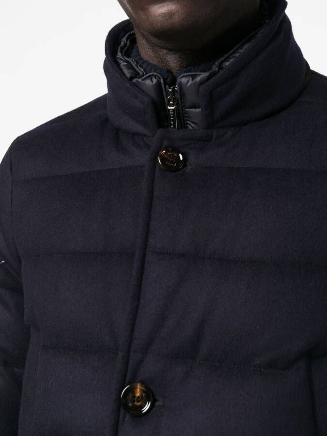 Moorer Gewatteerde jas Blauw