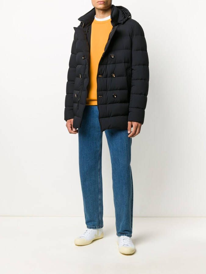 Moorer Gewatteerde jas Blauw