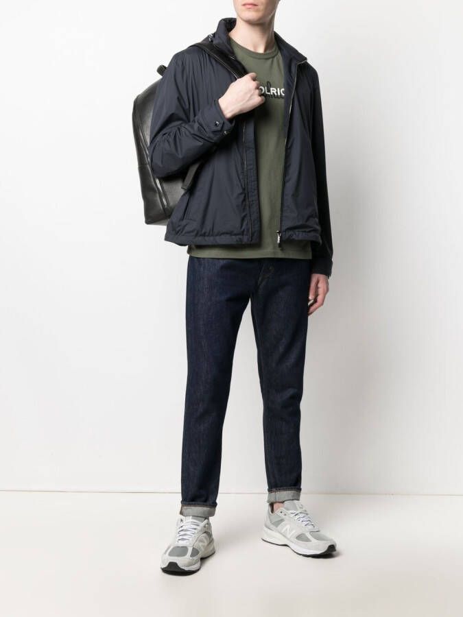 Moorer Jack met capuchon Blauw