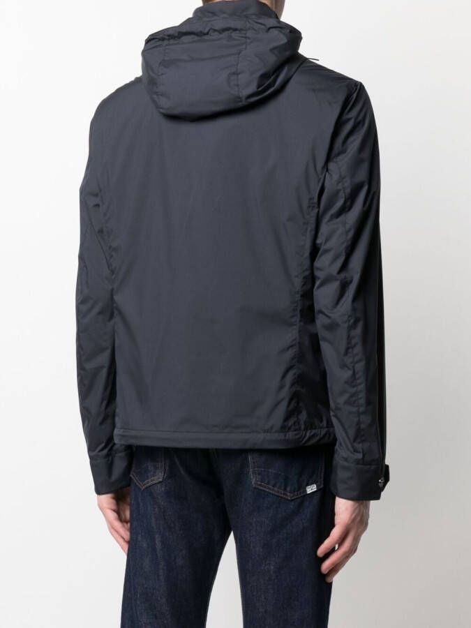 Moorer Jack met capuchon Blauw