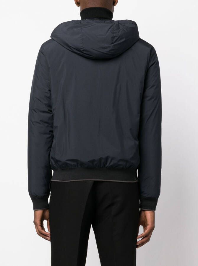 Moorer Jack met capuchon Blauw
