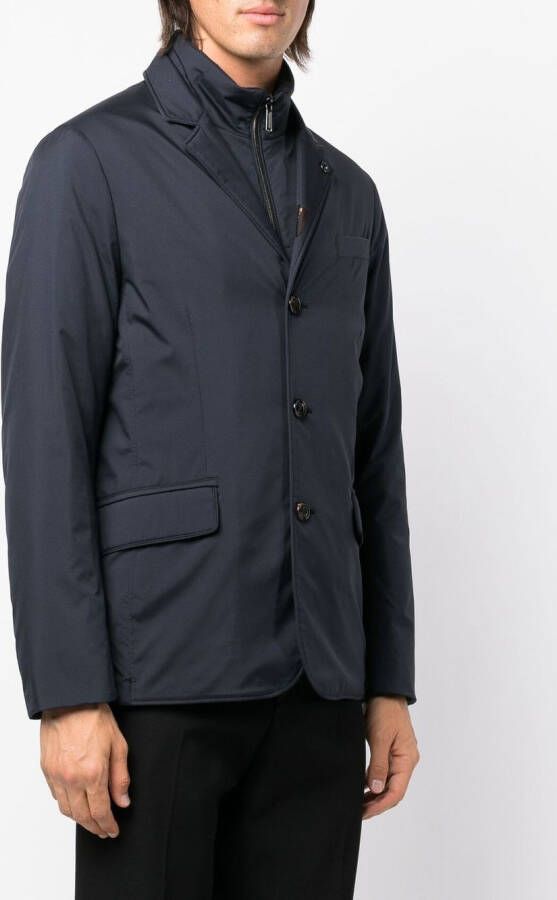 Moorer Jack met enkele rij knopen Blauw