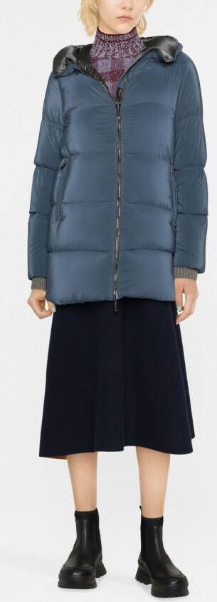Moorer Jas met capuchon Blauw