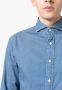 Moorer Katoenen overhemd Blauw - Thumbnail 5