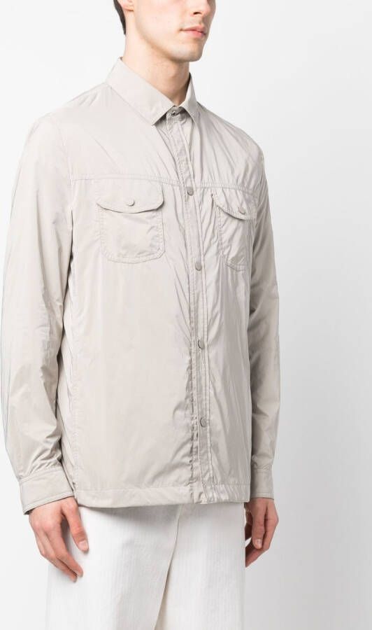 Moorer Lichtgewicht shirtjack Beige