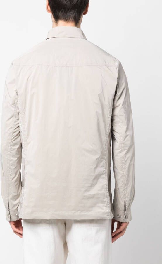 Moorer Lichtgewicht shirtjack Beige
