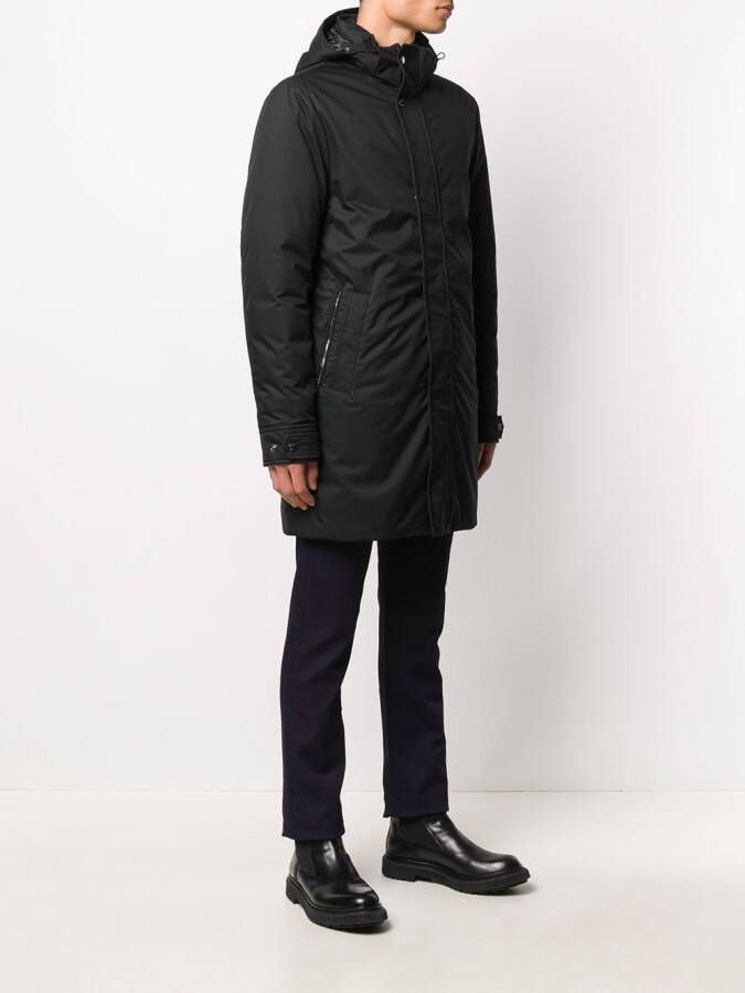 Moorer Parka met capuchon Zwart