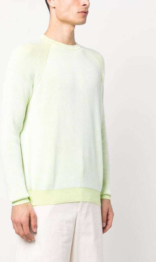 Moorer Sweater met raglan mouwen Groen