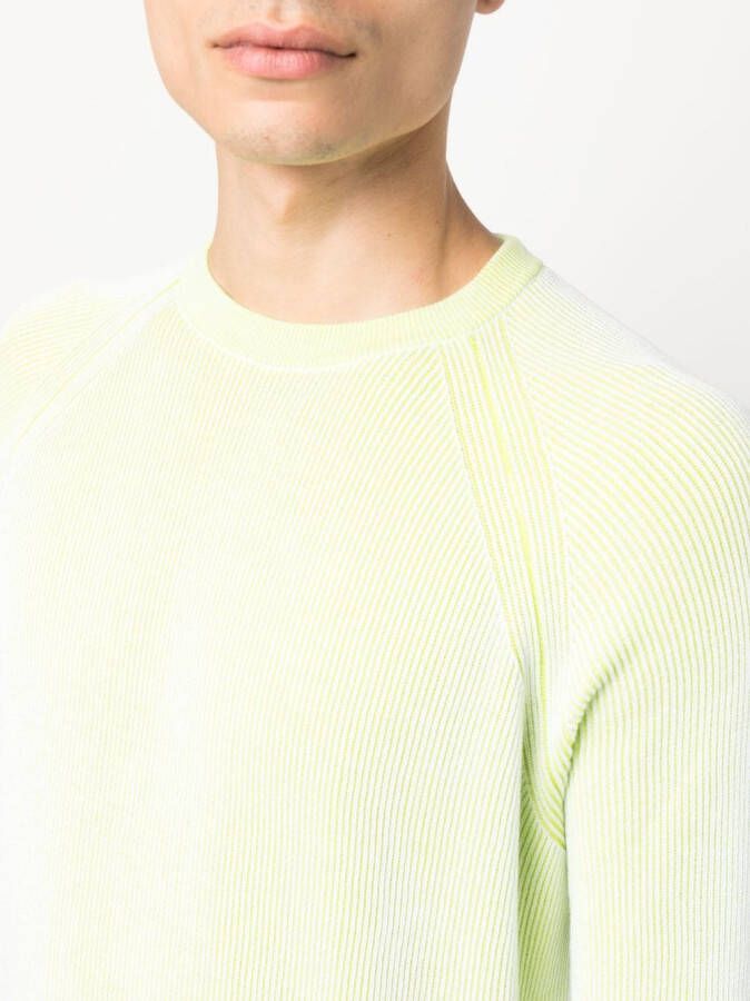 Moorer Sweater met raglan mouwen Groen