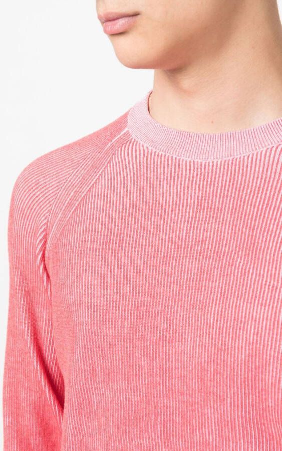 Moorer Sweater met raglan mouwen Rood