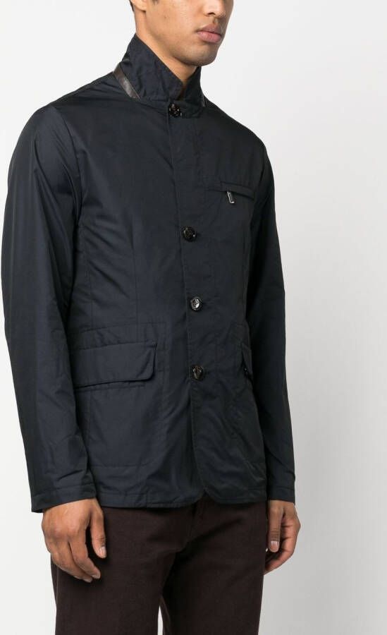 Moorer Jas met enkele rij knopen Blauw