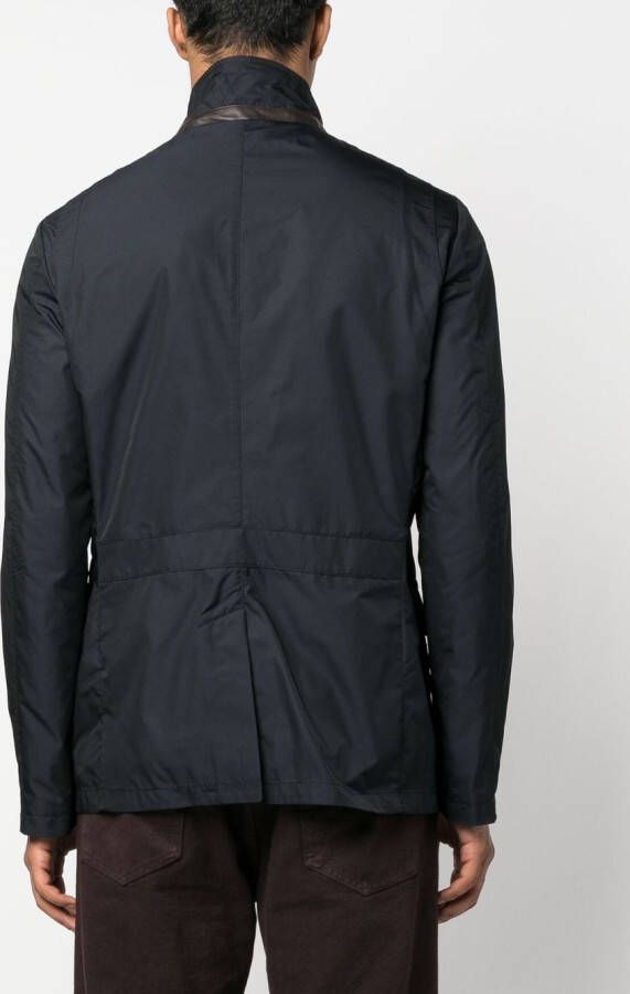 Moorer Jas met enkele rij knopen Blauw