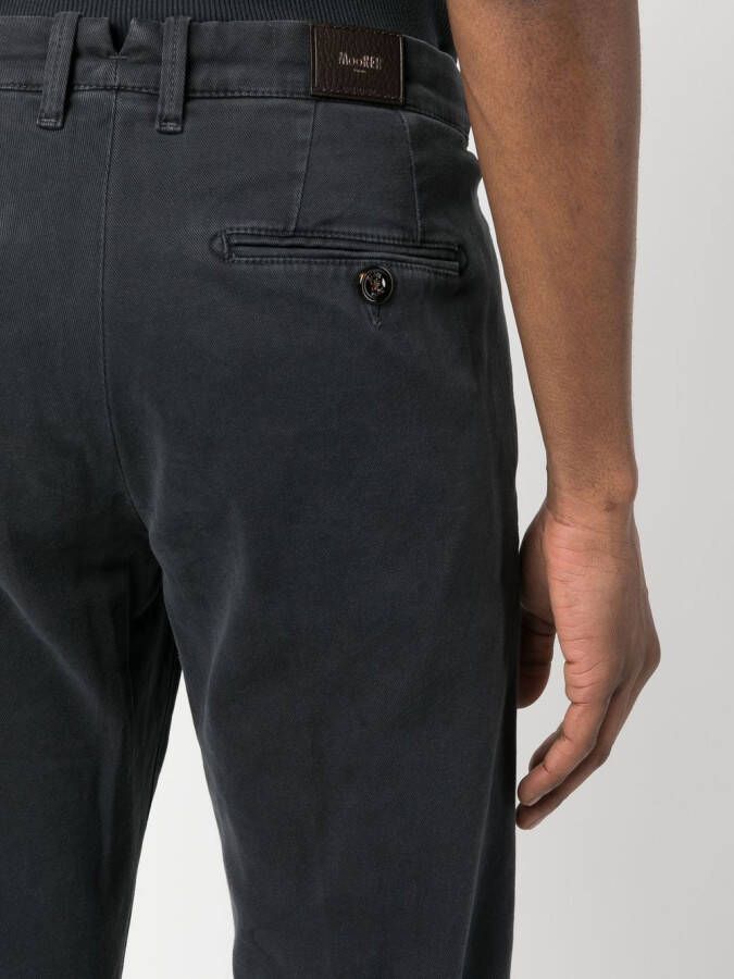 Moorer Straight broek Blauw