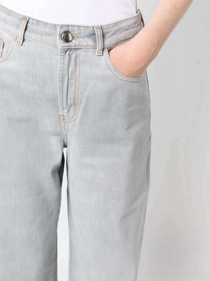 Moorer Straight jeans Grijs