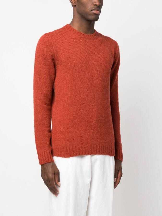 Moorer Sweater met ronde hals Oranje