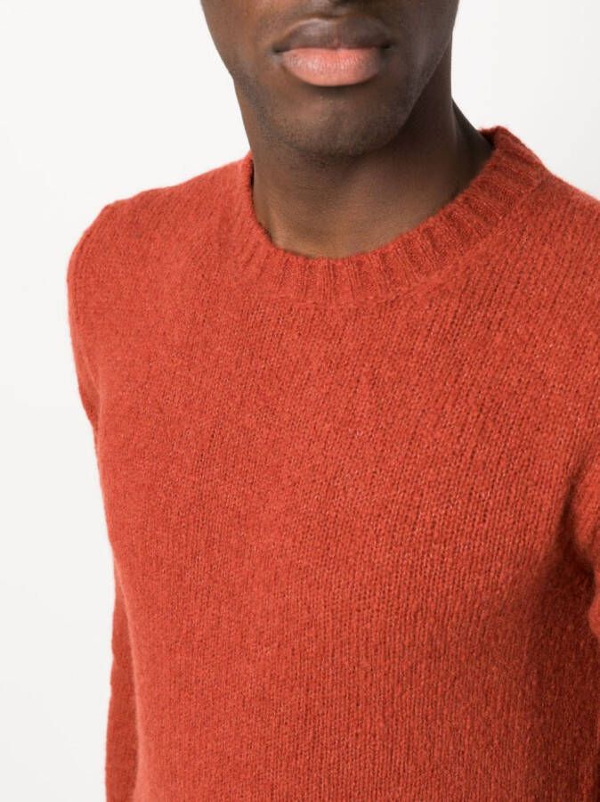 Moorer Sweater met ronde hals Oranje