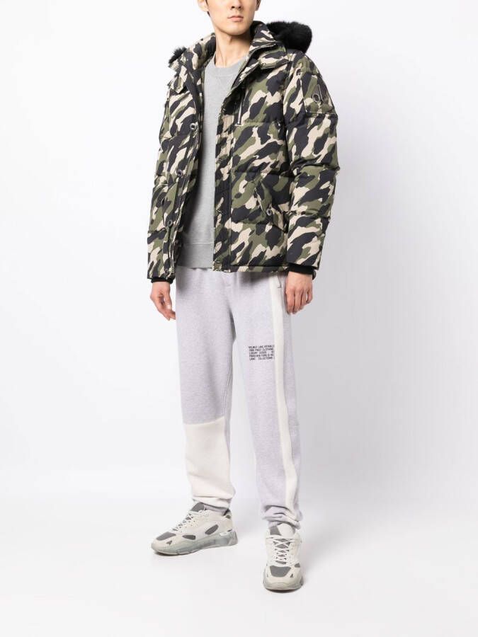 Moose Knuckles Jas met camouflageprint Groen
