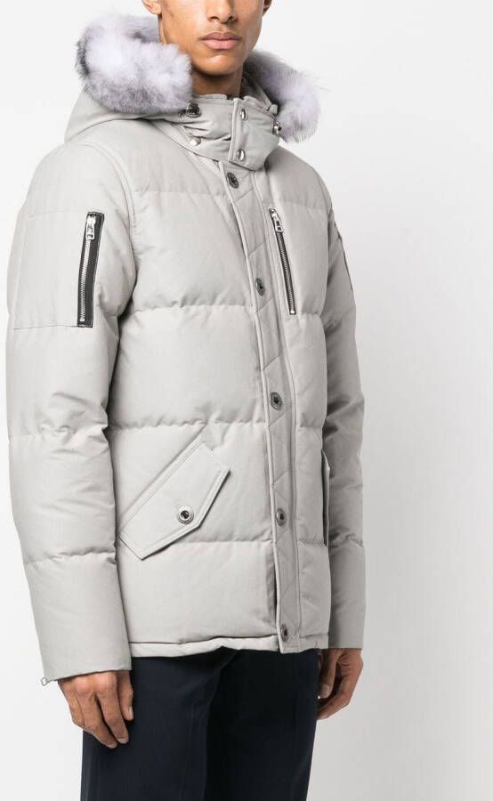 Moose Knuckles Gewatteerde parka Grijs