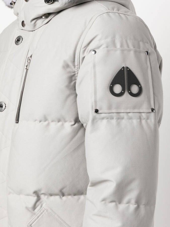 Moose Knuckles Gewatteerde parka Grijs