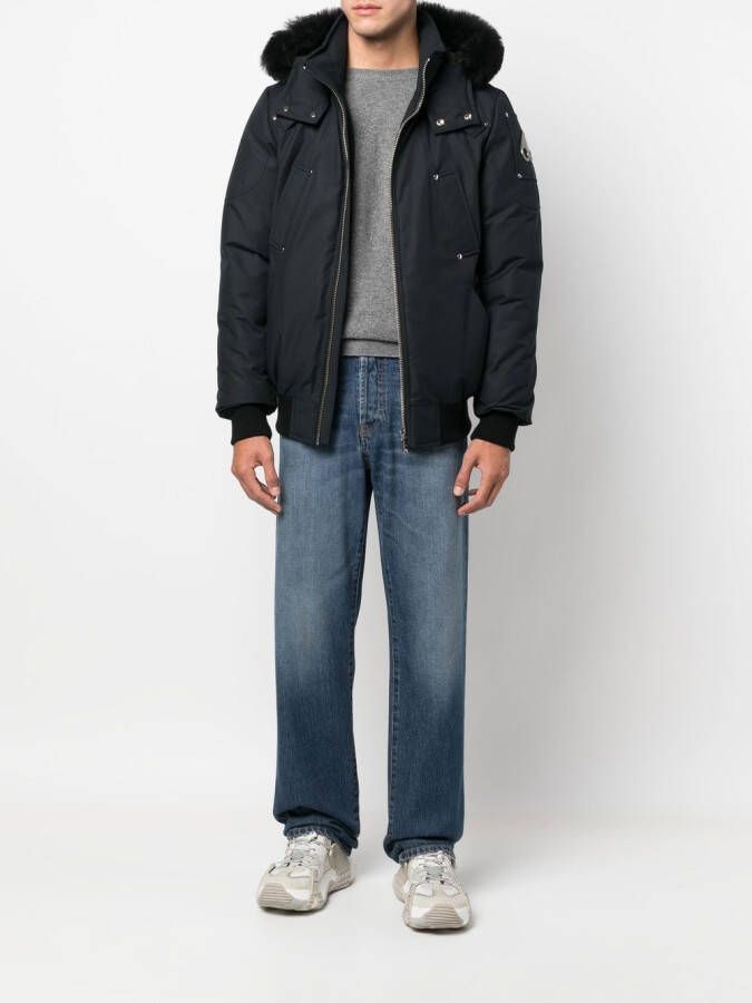 Moose Knuckles Jack met capuchon Blauw