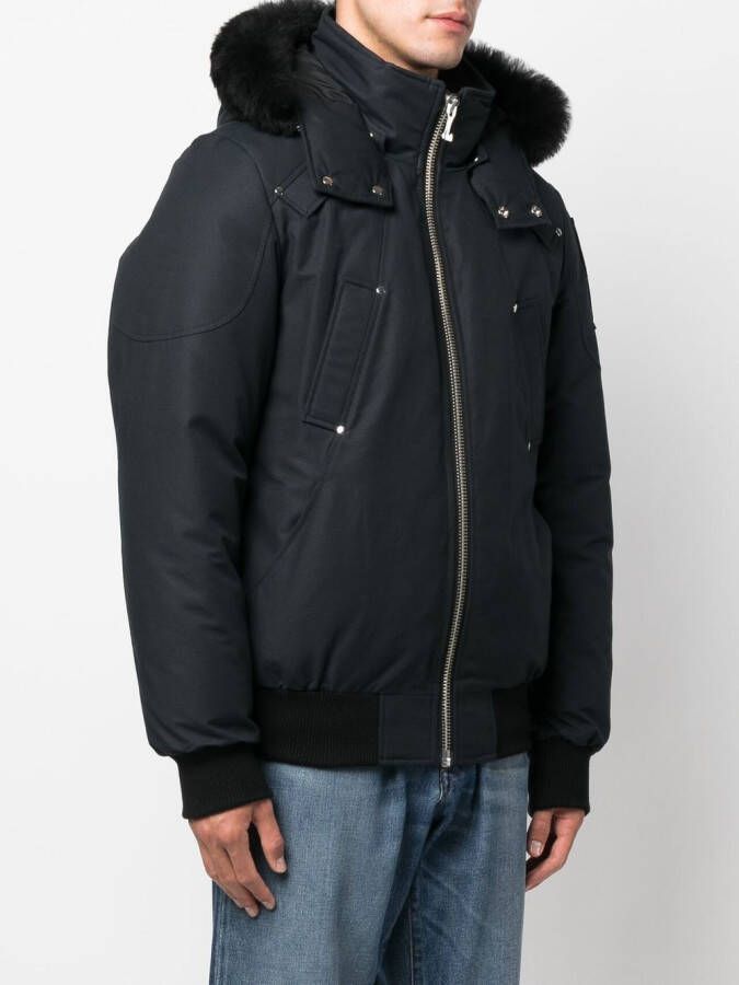 Moose Knuckles Jack met capuchon Blauw
