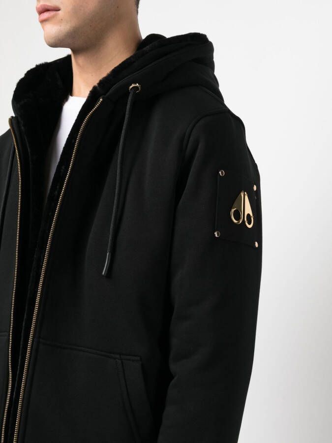 Moose Knuckles Jack met capuchon Zwart