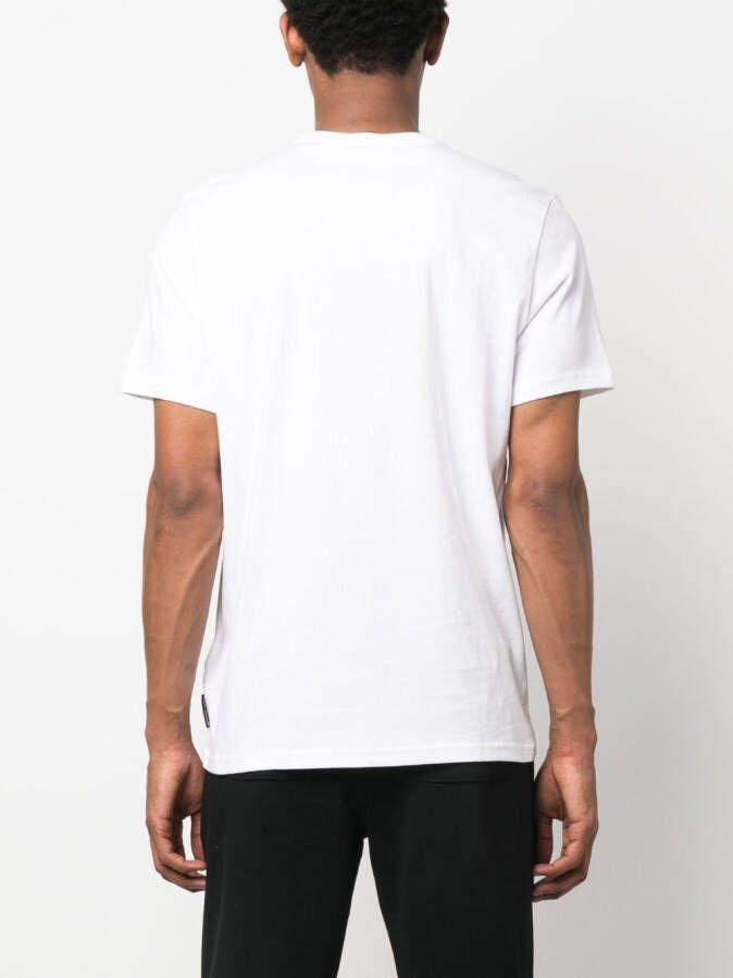 Moose Knuckles T-shirt met logoprint Wit