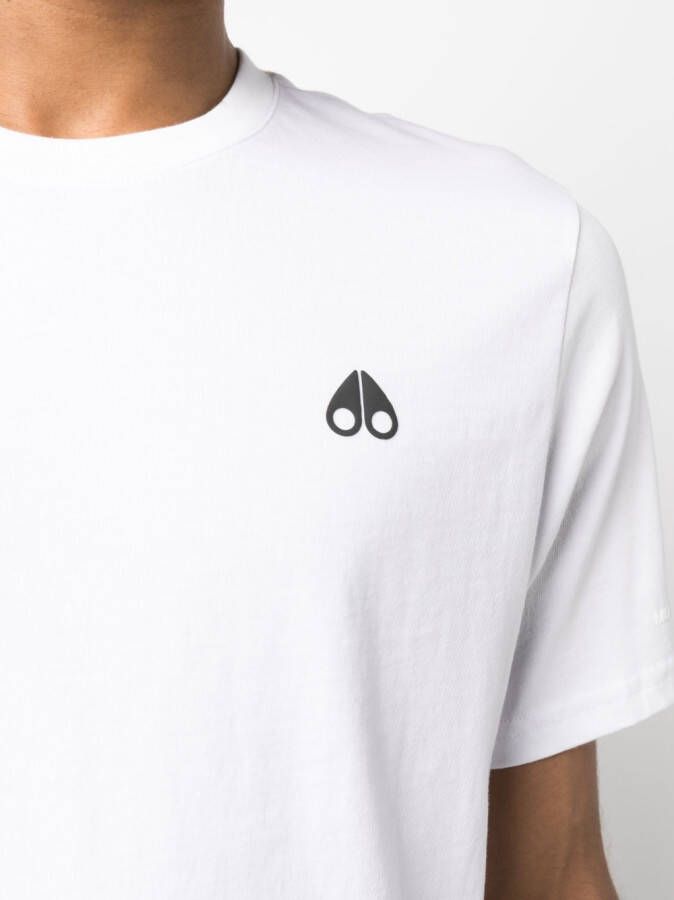 Moose Knuckles T-shirt met logoprint Wit