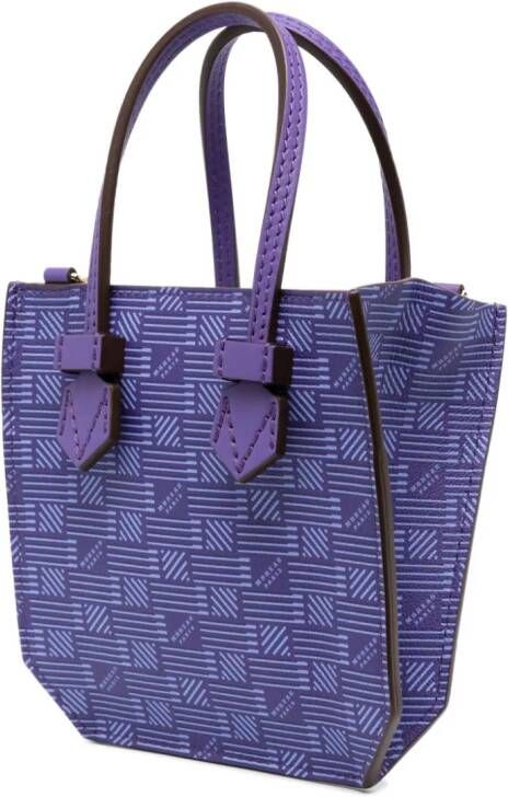 Moreau Bregancon leren shopper Paars