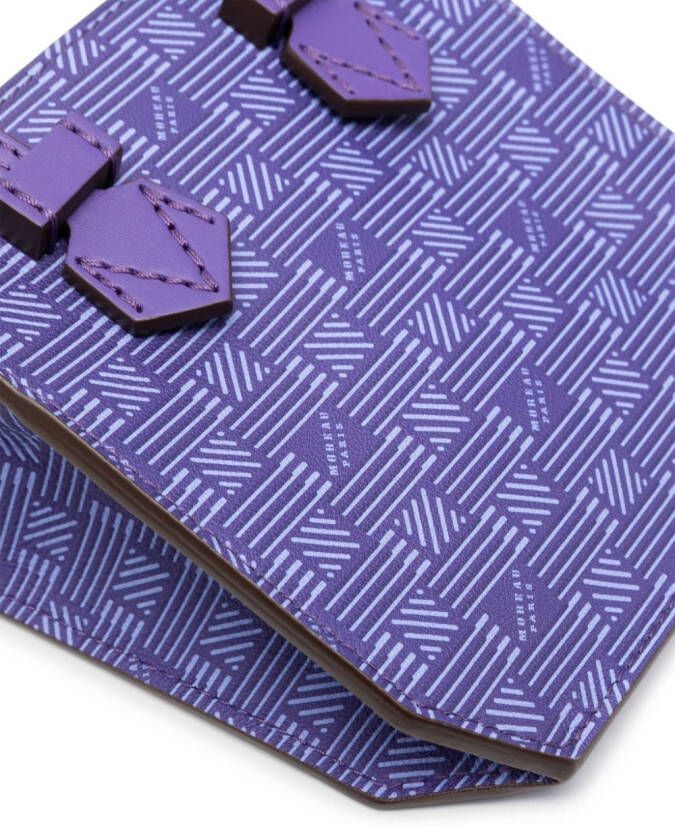 Moreau Bregancon leren shopper Paars