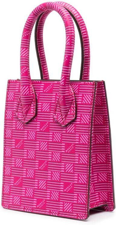 Moreau Schoudertas met logoprint Roze