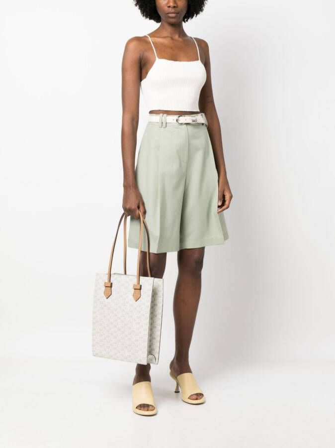 Moreau netti leren shopper Beige