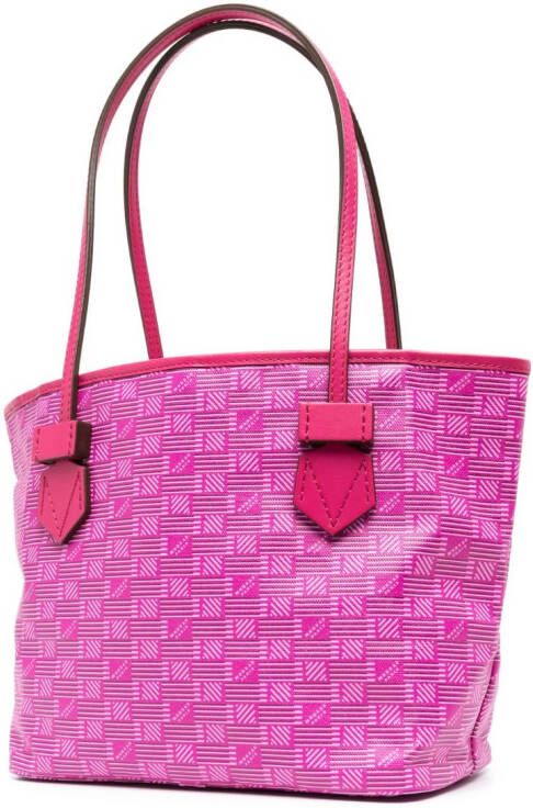 Moreau Saint Tropez leren shopper Roze