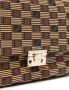 Moreau Schoudertas met monogramprint Bruin - Thumbnail 4