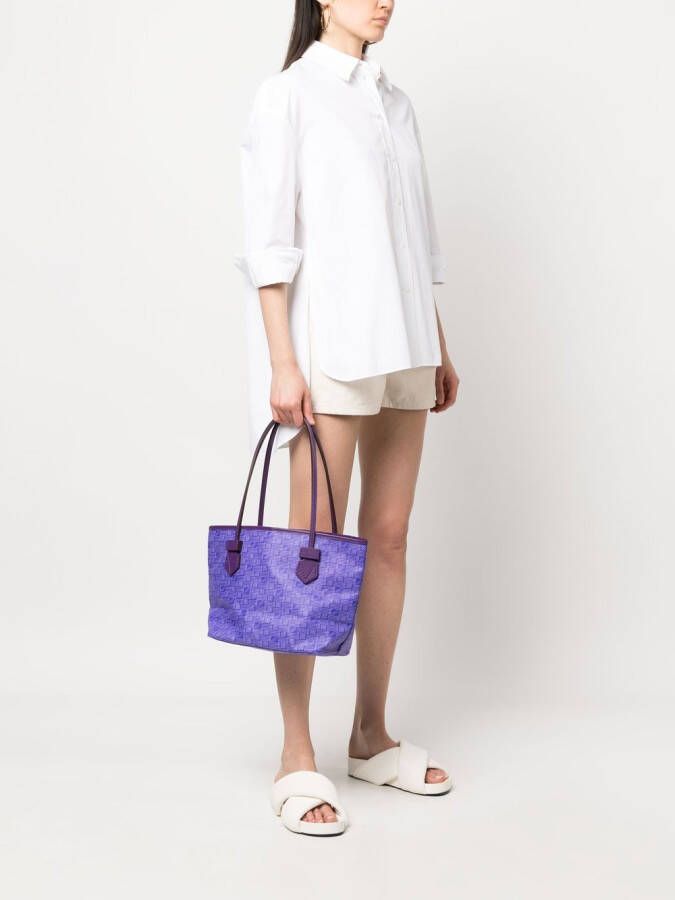 Moreau Shopper met logoprint Paars